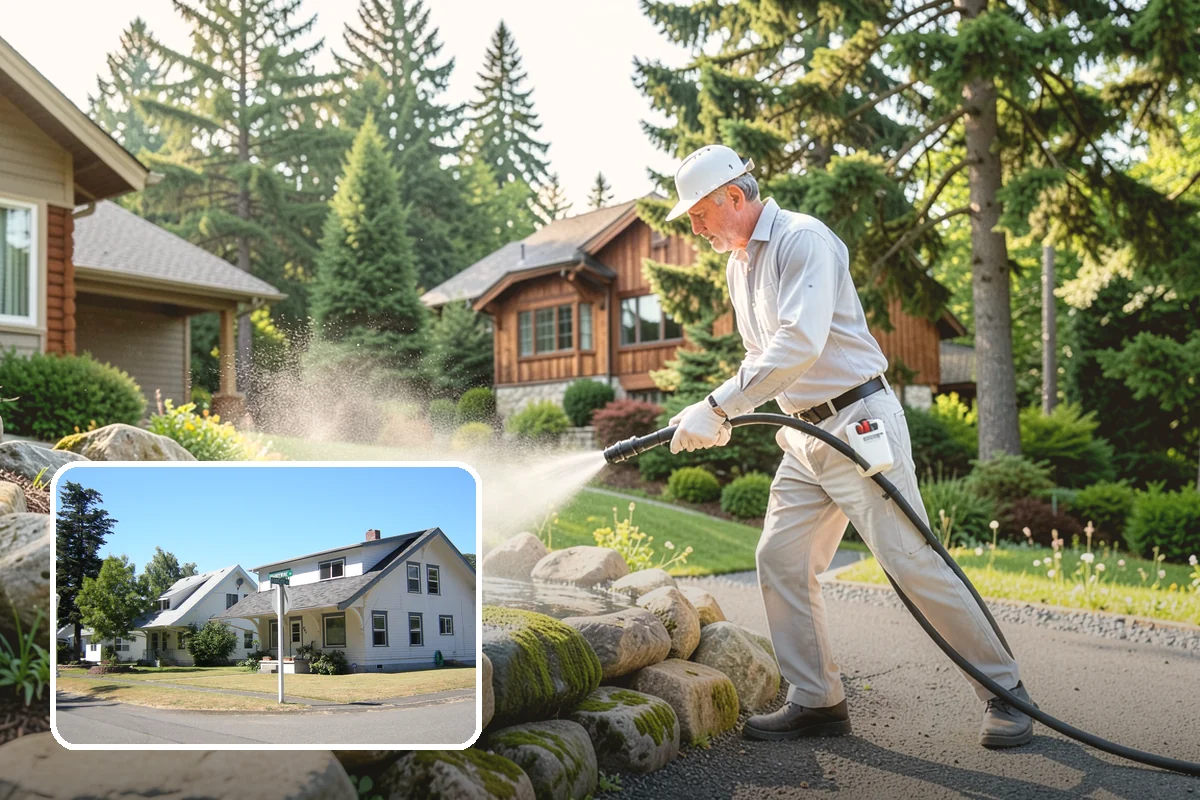 Limestone Cleaning in DuPont, Pierce County, WA - Avoids the etching that acids cause on calcareous stone