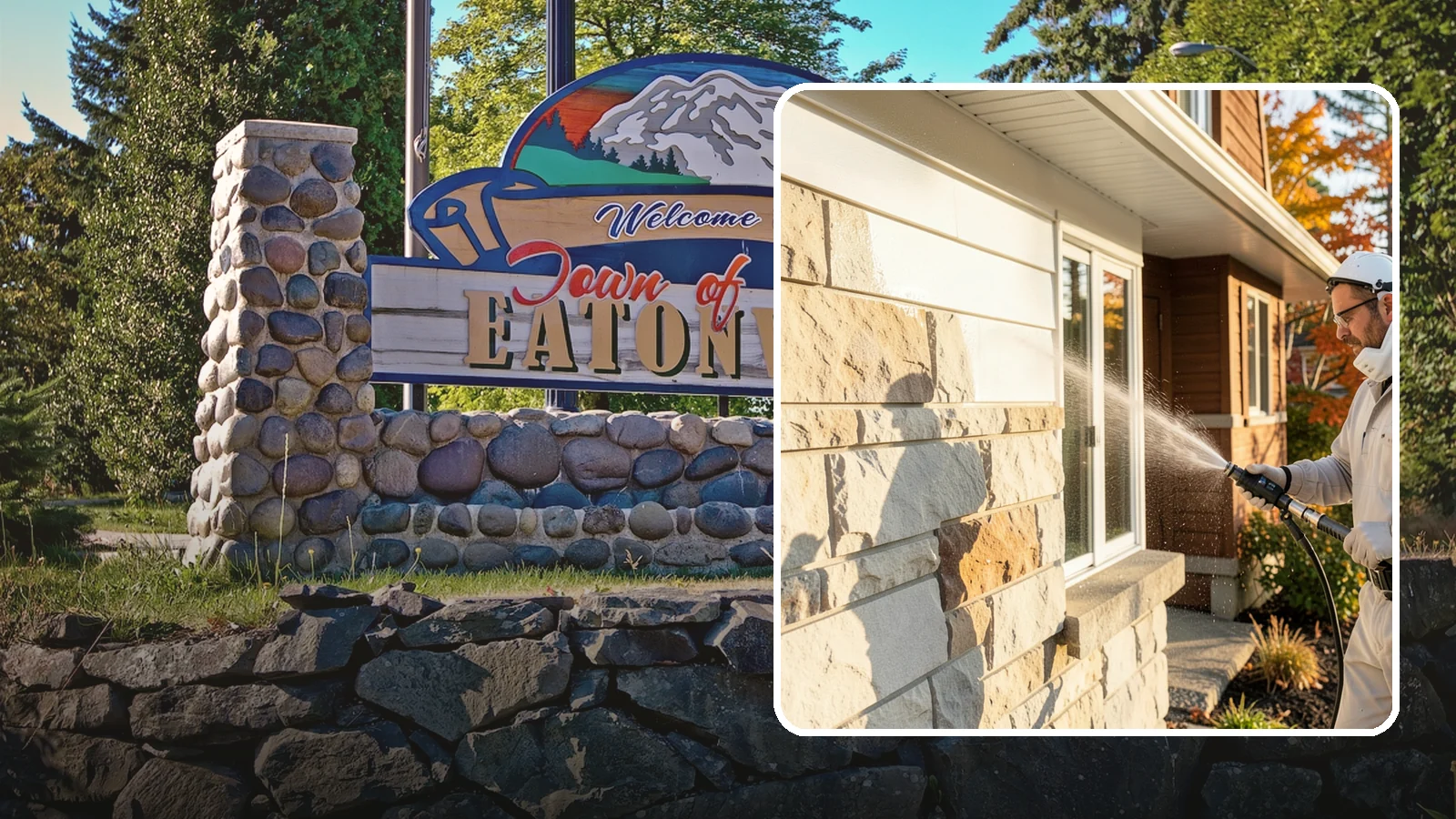Limestone Cleaning in Eatonville, Pierce County, WA - Clean soft, acid-sensitive limestone with neutral chemistry that avoids etching the delicate surface.