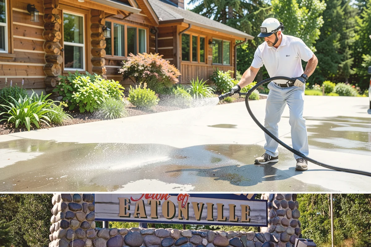 Limestone Cleaning in Eatonville, Pierce County, WA - Dry summer weather is safest, because saturated limestone is even more delicate and slower to recover after cleaning.