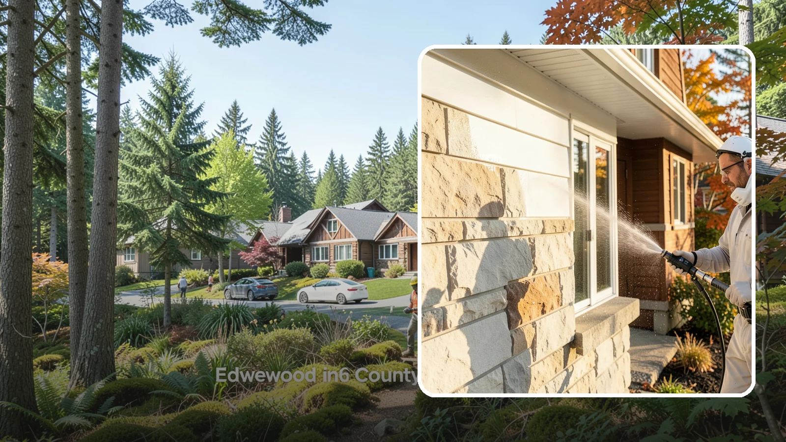 Limestone Cleaning in Edgewood, Pierce County, WA - Clean soft, acid-sensitive limestone with neutral chemistry that avoids etching the delicate surface.
