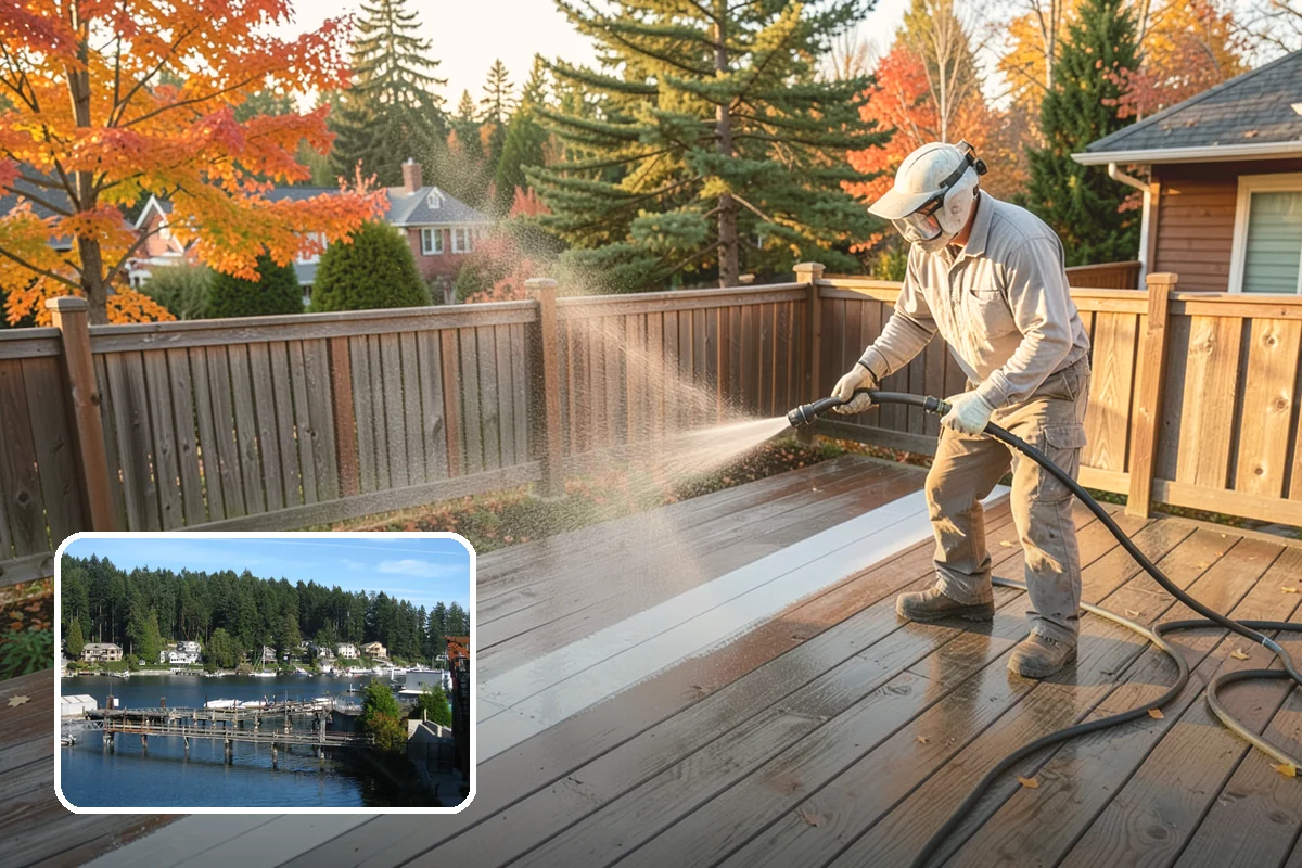 Limestone Cleaning in Gig Harbor, Pierce County, WA - Avoids the etching that acids cause on calcareous stone