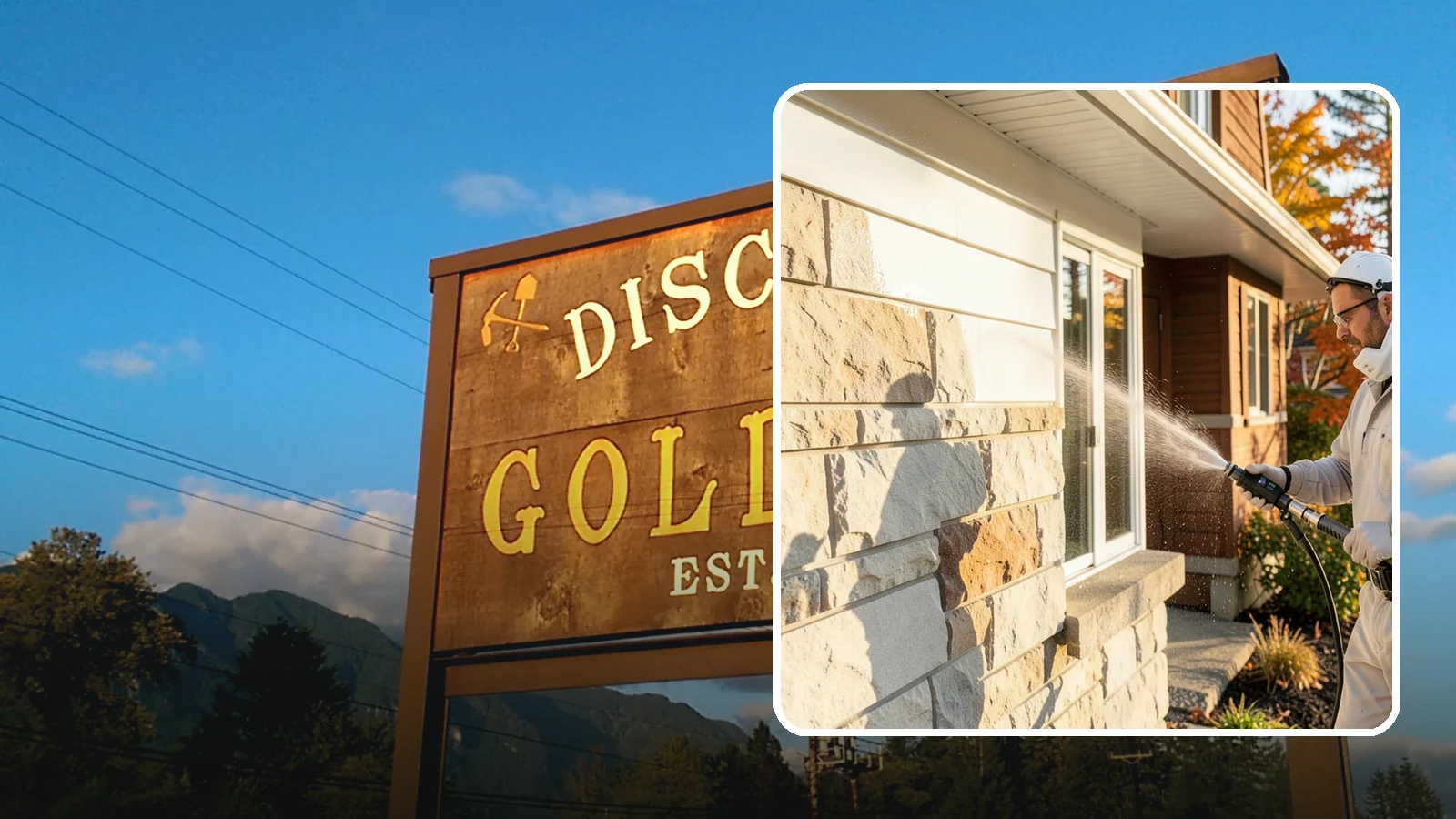 Limestone Cleaning in Gold Bar, Snohomish County, WA - Clean soft, acid-sensitive limestone with neutral chemistry that avoids etching the delicate surface.