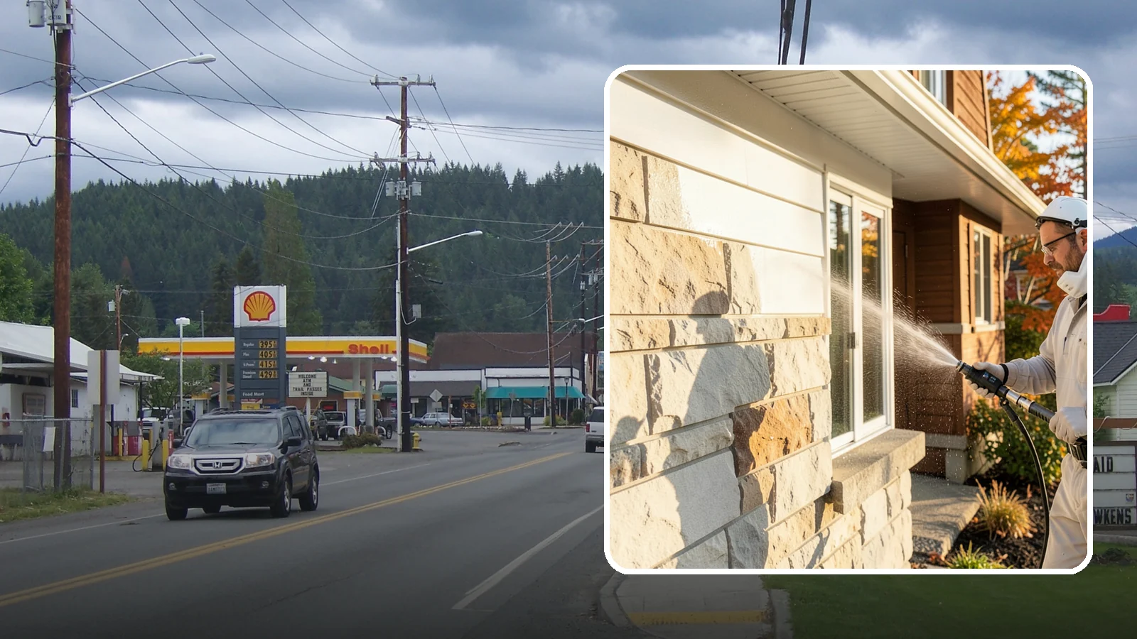Limestone Cleaning in Granite Falls, Snohomish County, WA - Clean soft, acid-sensitive limestone with neutral chemistry that avoids etching the delicate surface.