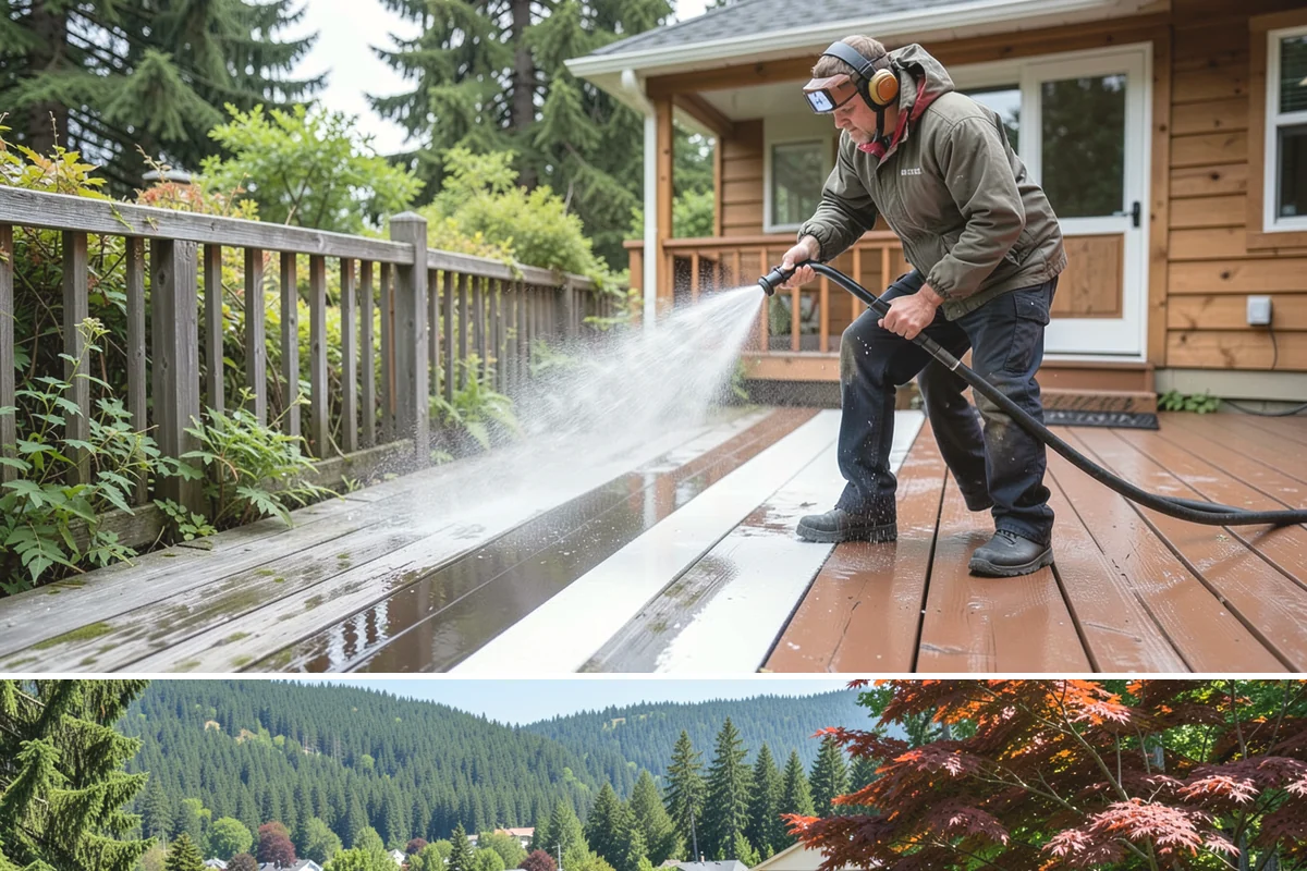 Limestone Cleaning in Index, Snohomish County, WA - Dry summer weather is safest, because saturated limestone is even more delicate and slower to recover after cleaning.