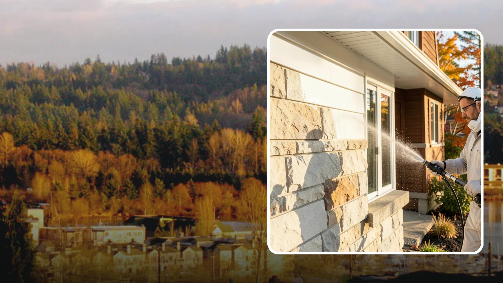 Limestone Cleaning in Kenmore, King County, WA - Clean soft, acid-sensitive limestone with neutral chemistry that avoids etching the delicate surface.