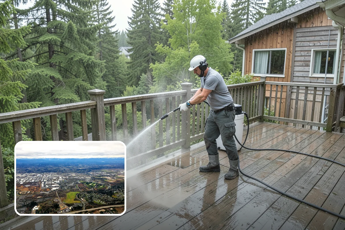Limestone Cleaning in Kent, King County, WA - Avoids the etching that acids cause on calcareous stone