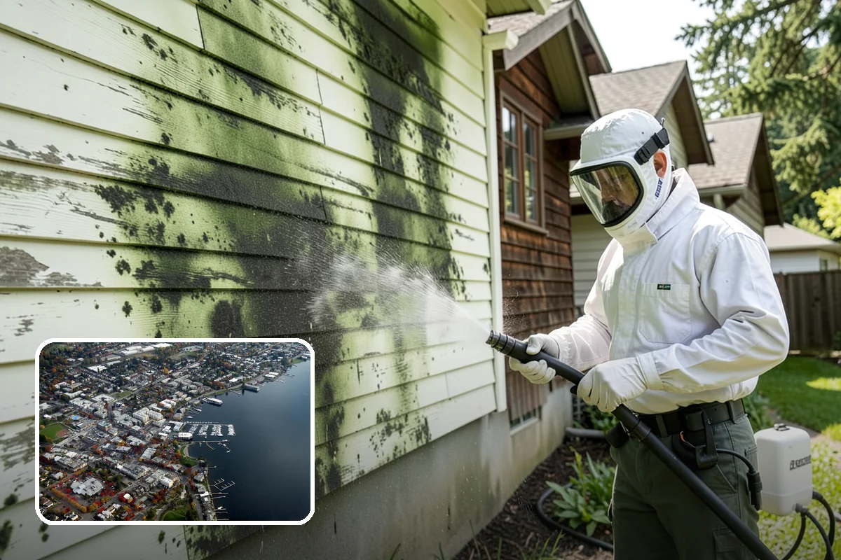 Limestone Cleaning in Kirkland, King County, WA - Avoids the etching that acids cause on calcareous stone
