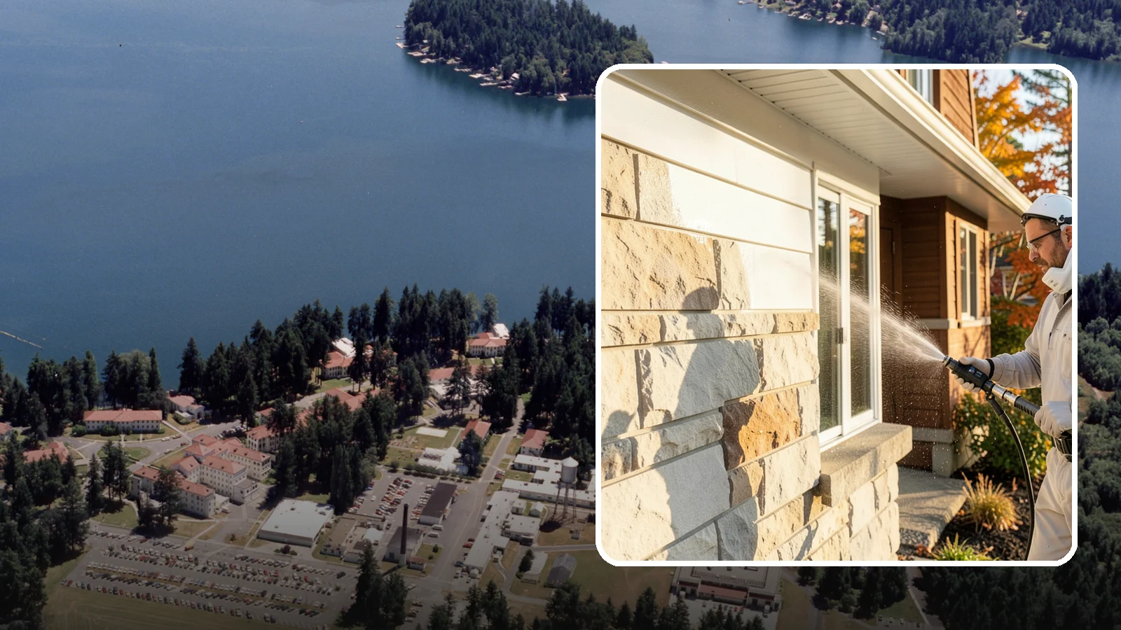 Limestone Cleaning in Lakewood, Pierce County, WA - Clean soft, acid-sensitive limestone with neutral chemistry that avoids etching the delicate surface.