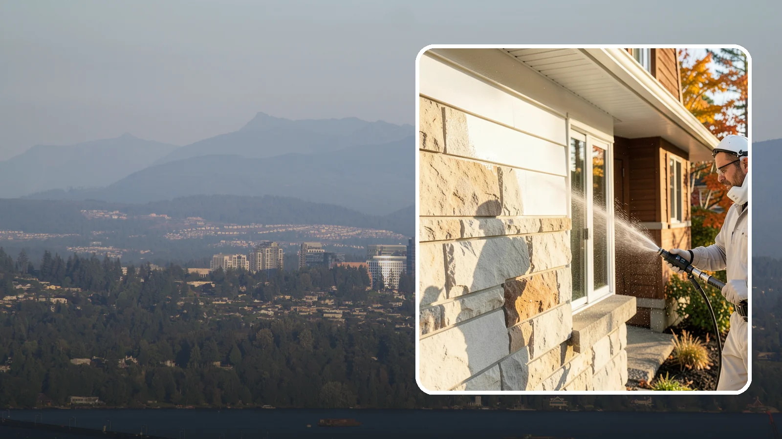 Limestone Cleaning in Medina, King County, WA - Clean soft, acid-sensitive limestone with neutral chemistry that avoids etching the delicate surface.