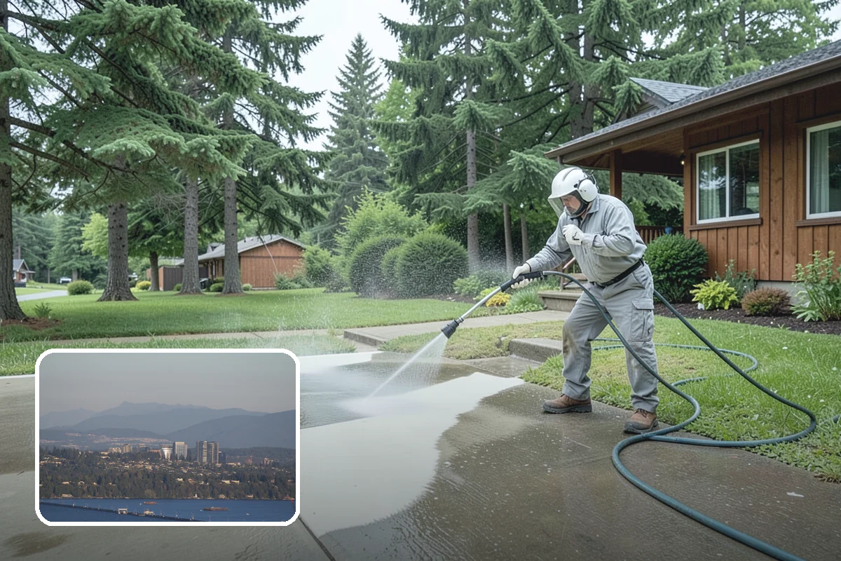 Limestone Cleaning in Medina, King County, WA - Avoids the etching that acids cause on calcareous stone
