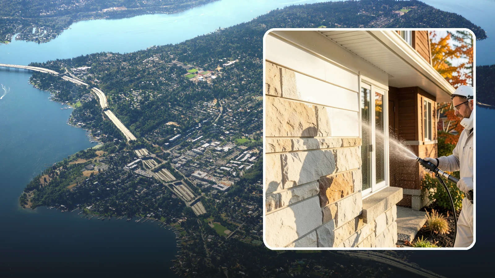 Limestone Cleaning in Mercer Island, King County, WA - Clean soft, acid-sensitive limestone with neutral chemistry that avoids etching the delicate surface.