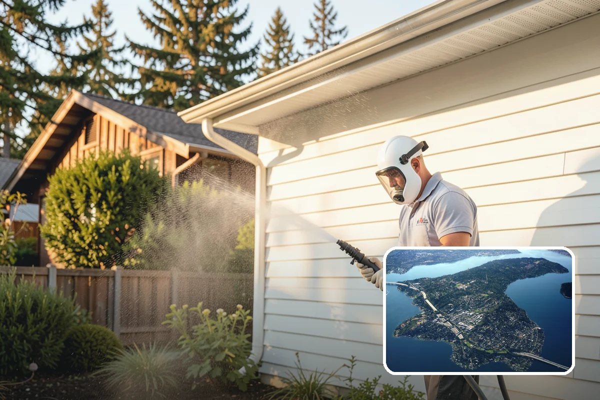 Limestone Cleaning in Mercer Island, King County, WA - Avoids the etching that acids cause on calcareous stone