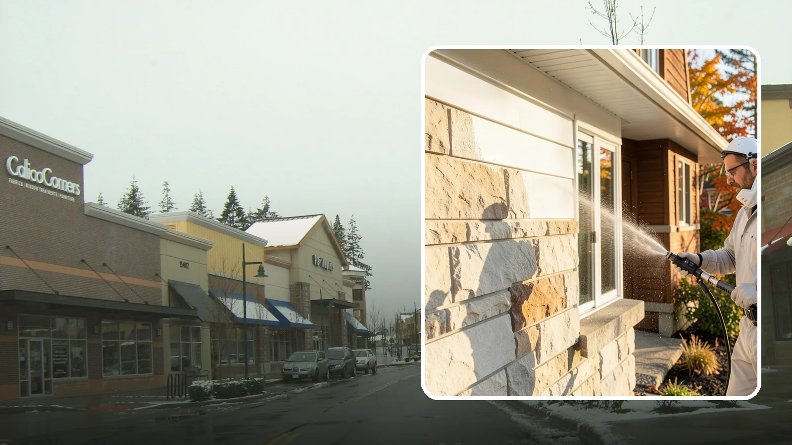Limestone Cleaning in Mill Creek, Snohomish County, WA - Clean soft, acid-sensitive limestone with neutral chemistry that avoids etching the delicate surface.