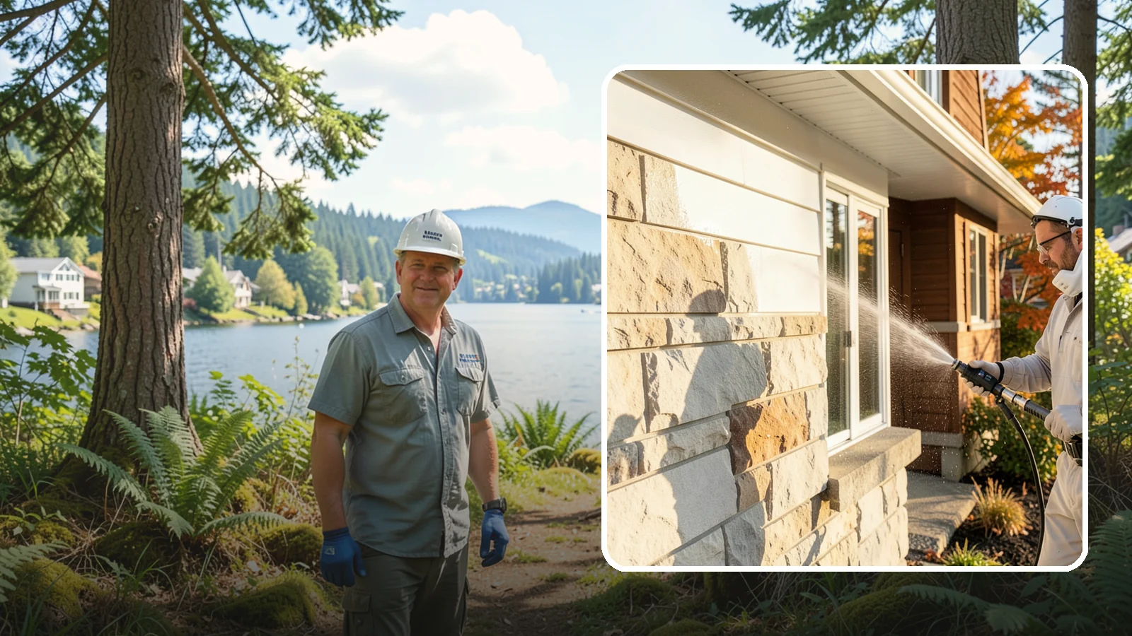 Limestone Cleaning in Milton, King County, WA - Clean soft, acid-sensitive limestone with neutral chemistry that avoids etching the delicate surface.