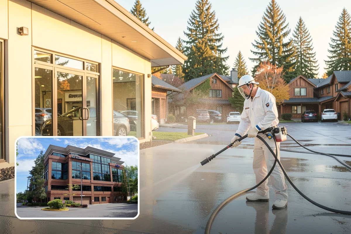 Limestone Cleaning in Mountlake Terrace, Snohomish County, WA - Avoids the etching that acids cause on calcareous stone