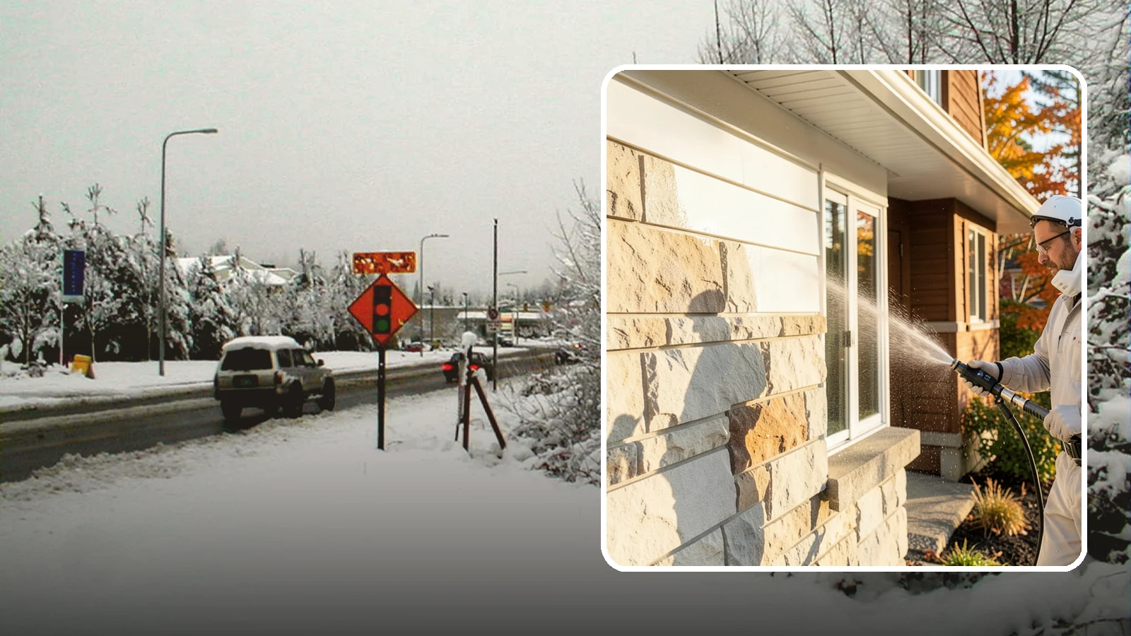 Limestone Cleaning in Newcastle, King County, WA - Clean soft, acid-sensitive limestone with neutral chemistry that avoids etching the delicate surface.