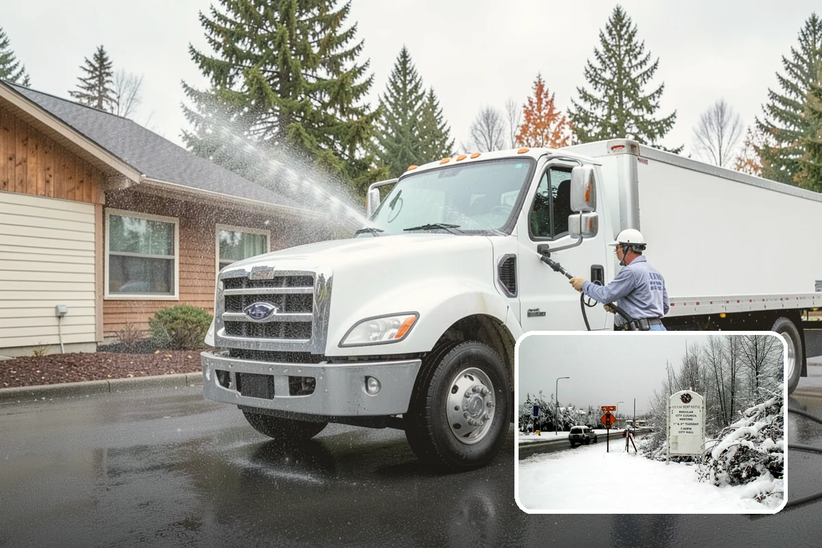Limestone Cleaning in Newcastle, King County, WA - Avoids the etching that acids cause on calcareous stone