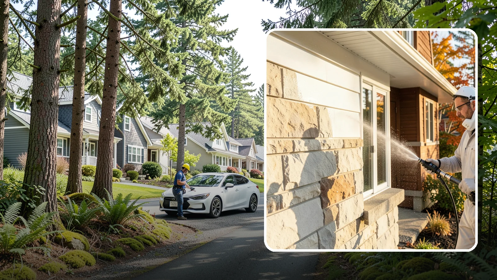 Limestone Cleaning in Normandy Park, King County, WA - Clean soft, acid-sensitive limestone with neutral chemistry that avoids etching the delicate surface.