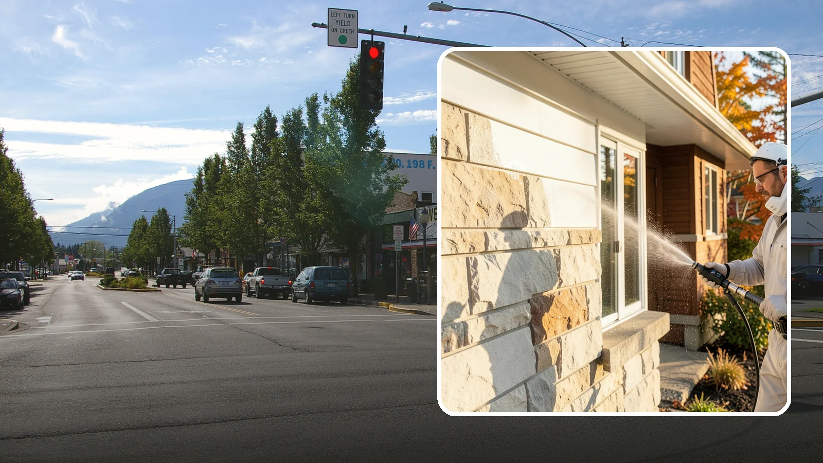 Limestone Cleaning in North Bend, King County, WA - Clean soft, acid-sensitive limestone with neutral chemistry that avoids etching the delicate surface.