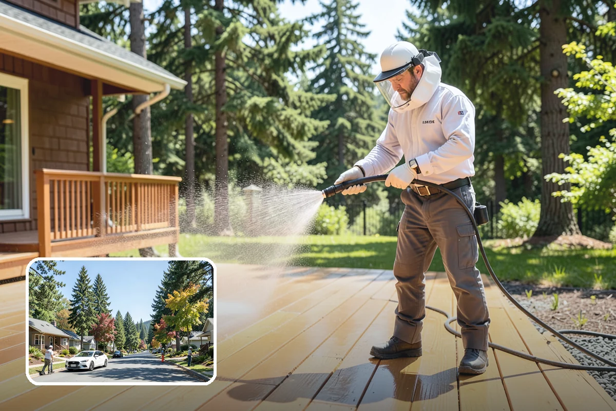 Limestone Cleaning in Orting, Pierce County, WA - Avoids the etching that acids cause on calcareous stone