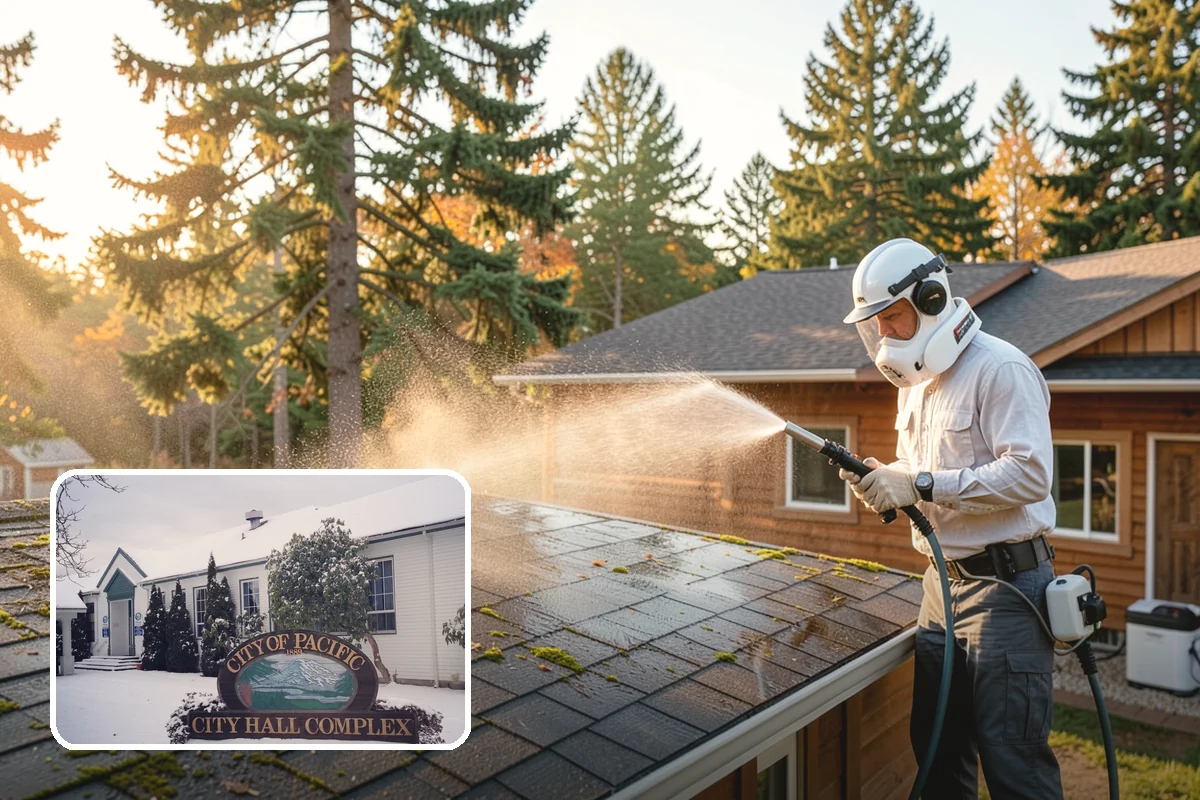 Limestone Cleaning in Pacific, King County, WA - Avoids the etching that acids cause on calcareous stone