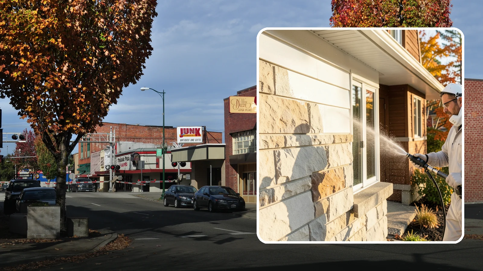 Limestone Cleaning in Puyallup, Pierce County, WA - Clean soft, acid-sensitive limestone with neutral chemistry that avoids etching the delicate surface.