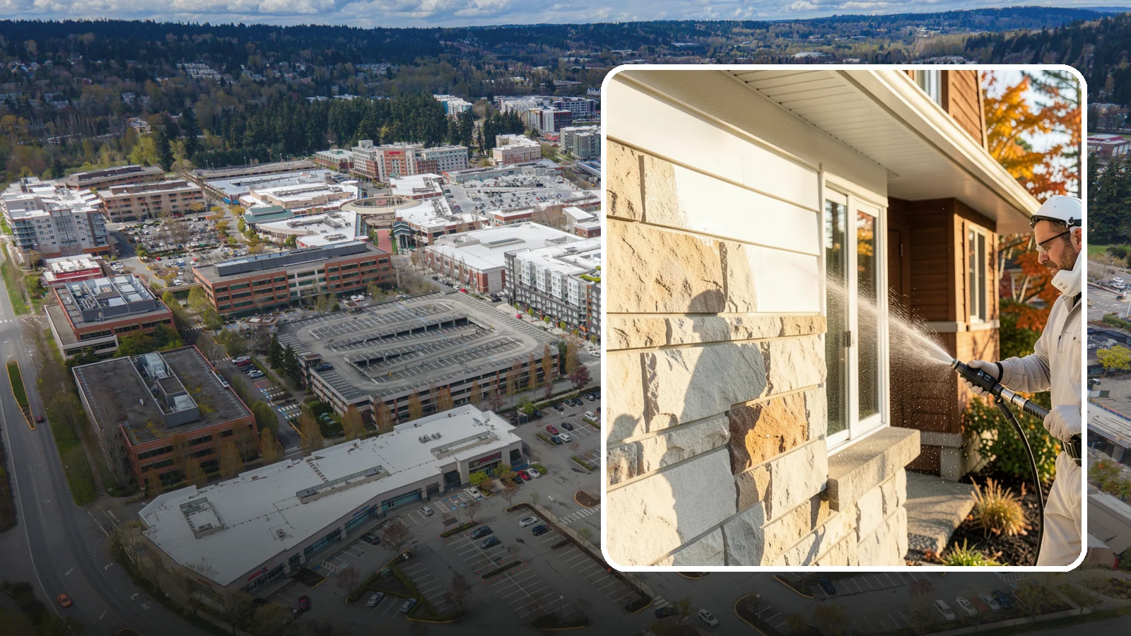 Limestone Cleaning in Redmond, King County, WA - Clean soft, acid-sensitive limestone with neutral chemistry that avoids etching the delicate surface.