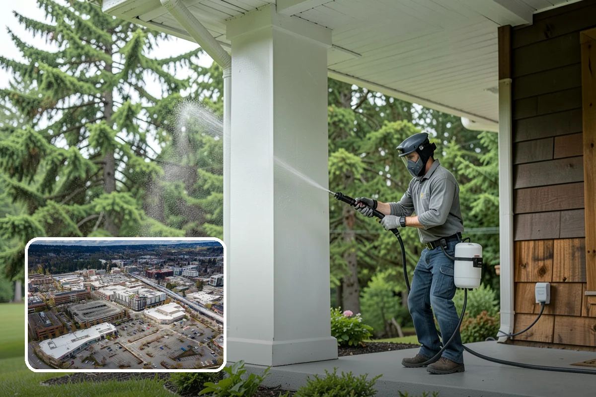 Limestone Cleaning in Redmond, King County, WA - Avoids the etching that acids cause on calcareous stone