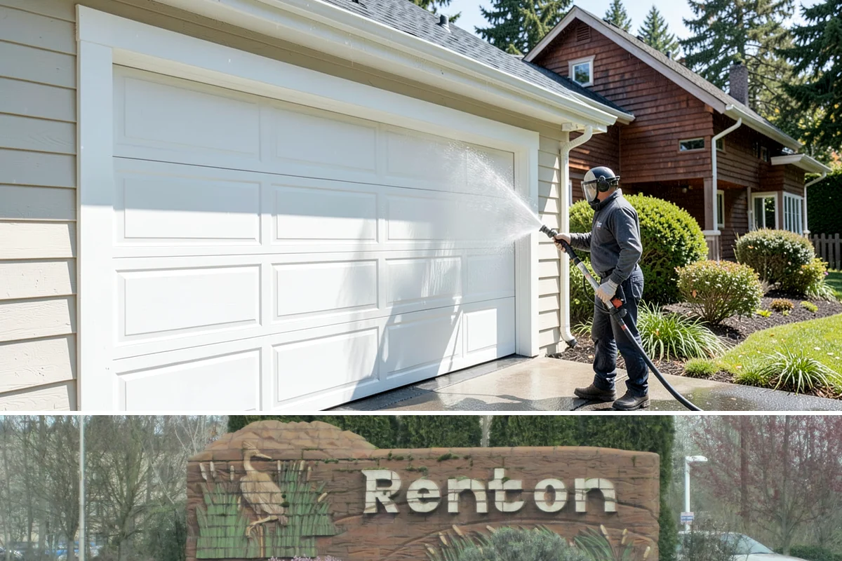 Limestone Cleaning in Renton, King County, WA - Dry summer weather is safest, because saturated limestone is even more delicate and slower to recover after cleaning.