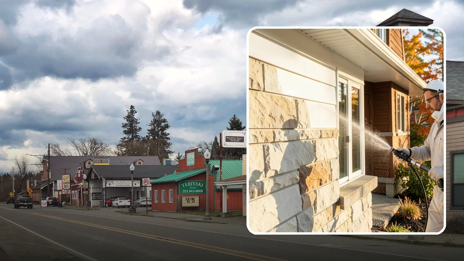 Limestone Cleaning in Roy, Pierce County, WA - Clean soft, acid-sensitive limestone with neutral chemistry that avoids etching the delicate surface.