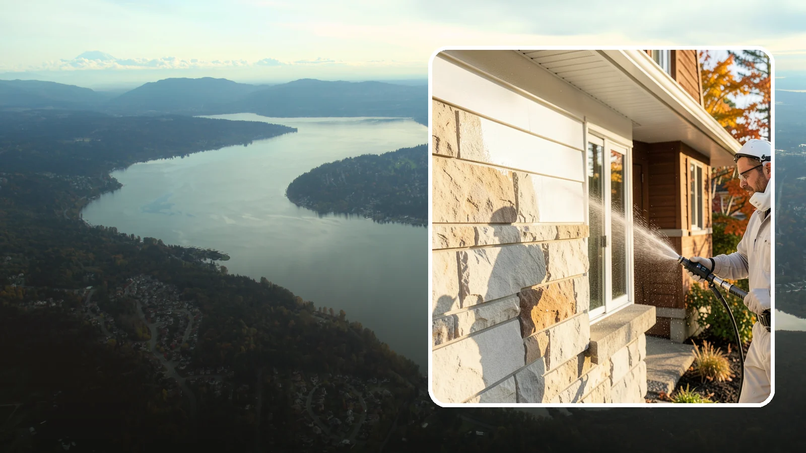 Limestone Cleaning in Sammamish, King County, WA - Clean soft, acid-sensitive limestone with neutral chemistry that avoids etching the delicate surface.
