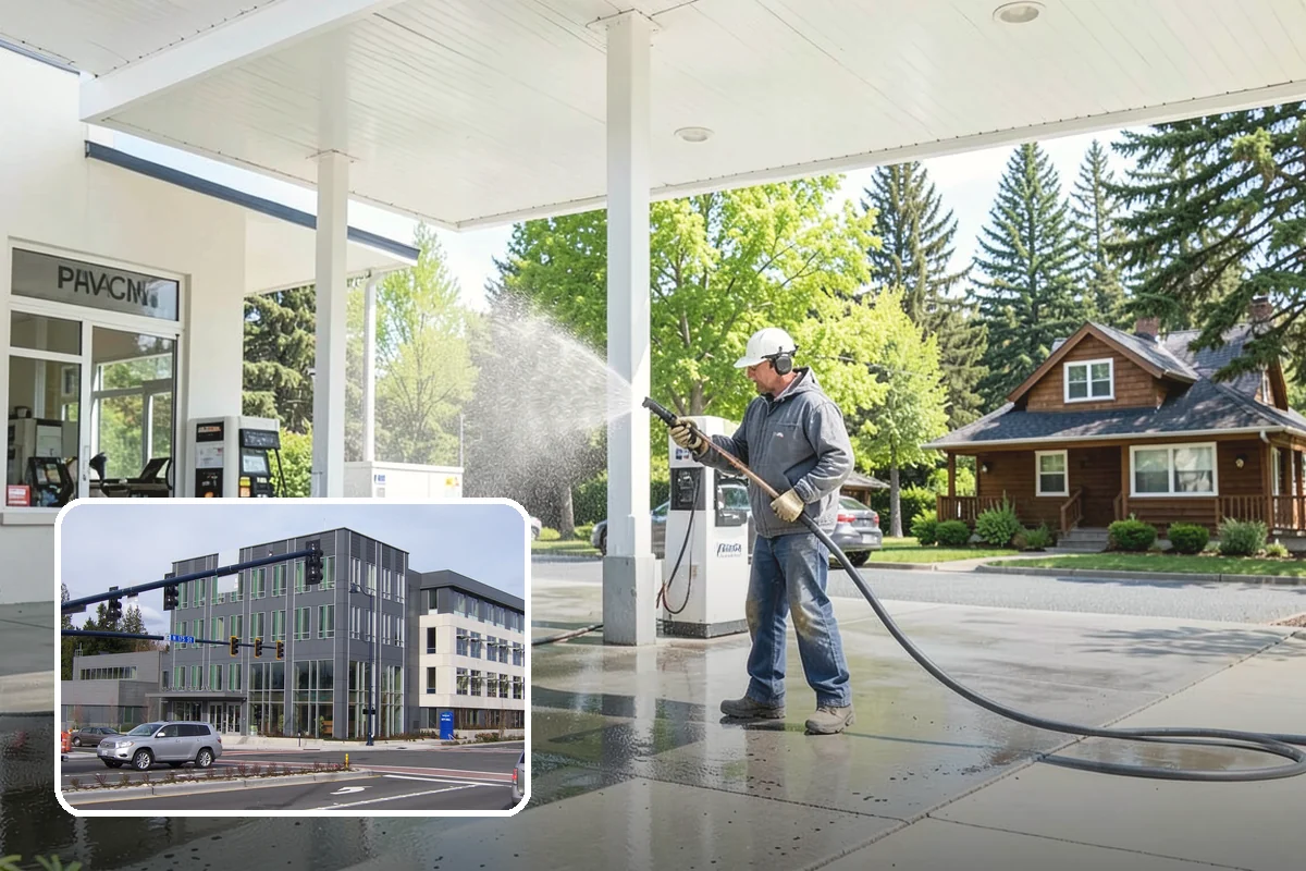 Limestone Cleaning in Shoreline, King County, WA - Avoids the etching that acids cause on calcareous stone