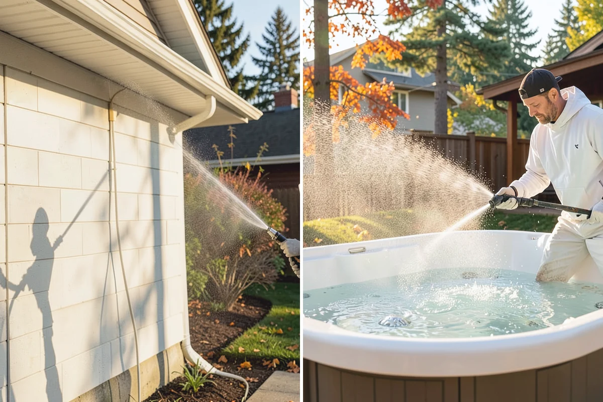 Limestone Cleaning in South Prairie, Pierce County, WA - Confirm the stone as limestone and test discreetly