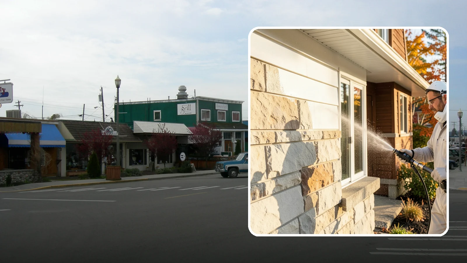 Limestone Cleaning in Stanwood, Snohomish County, WA - Clean soft, acid-sensitive limestone with neutral chemistry that avoids etching the delicate surface.