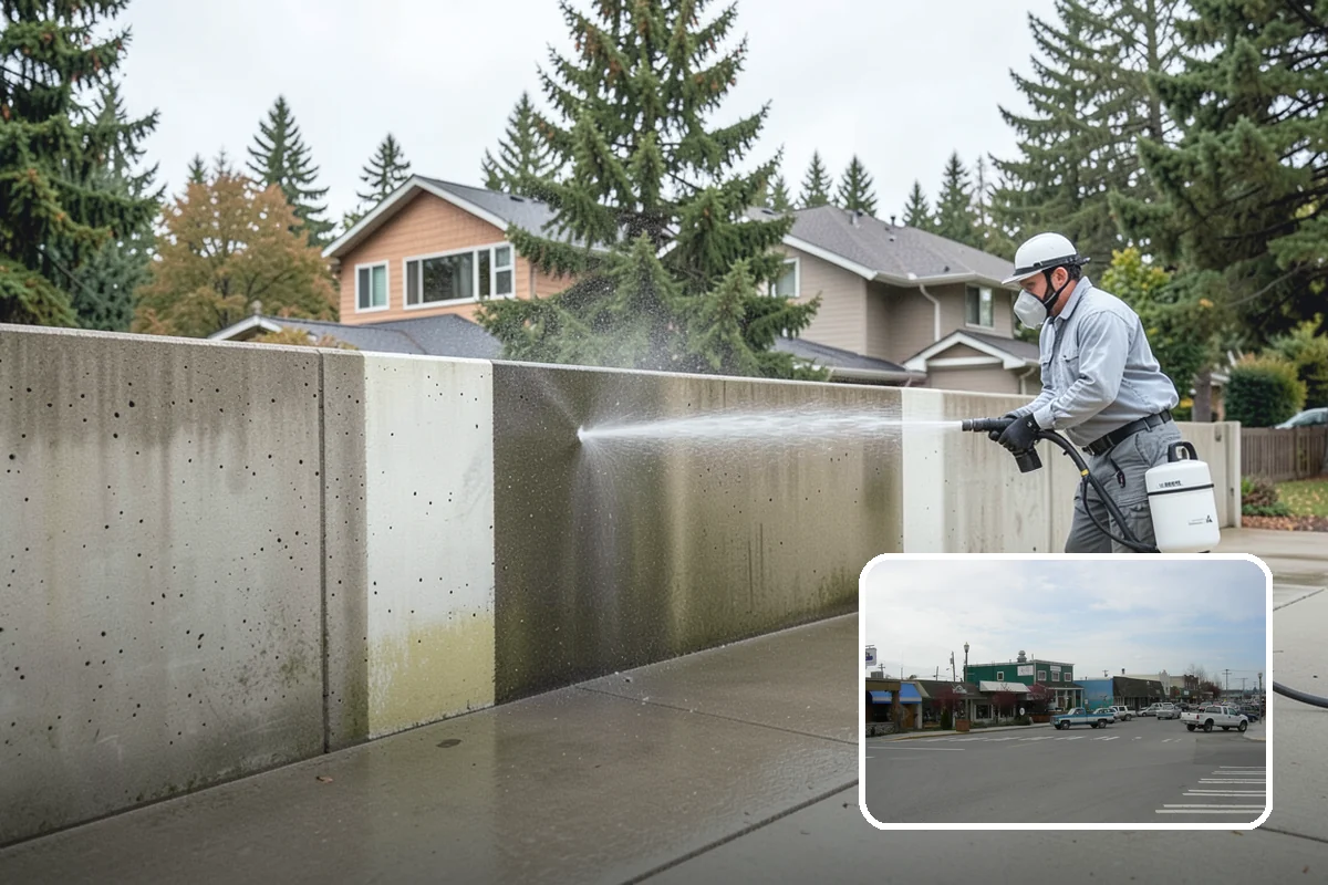 Limestone Cleaning in Stanwood, Snohomish County, WA - Avoids the etching that acids cause on calcareous stone