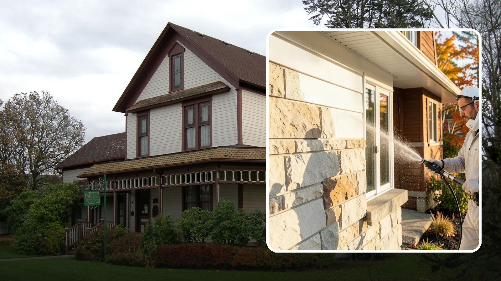 Limestone Cleaning in Sumner, Pierce County, WA - Clean soft, acid-sensitive limestone with neutral chemistry that avoids etching the delicate surface.