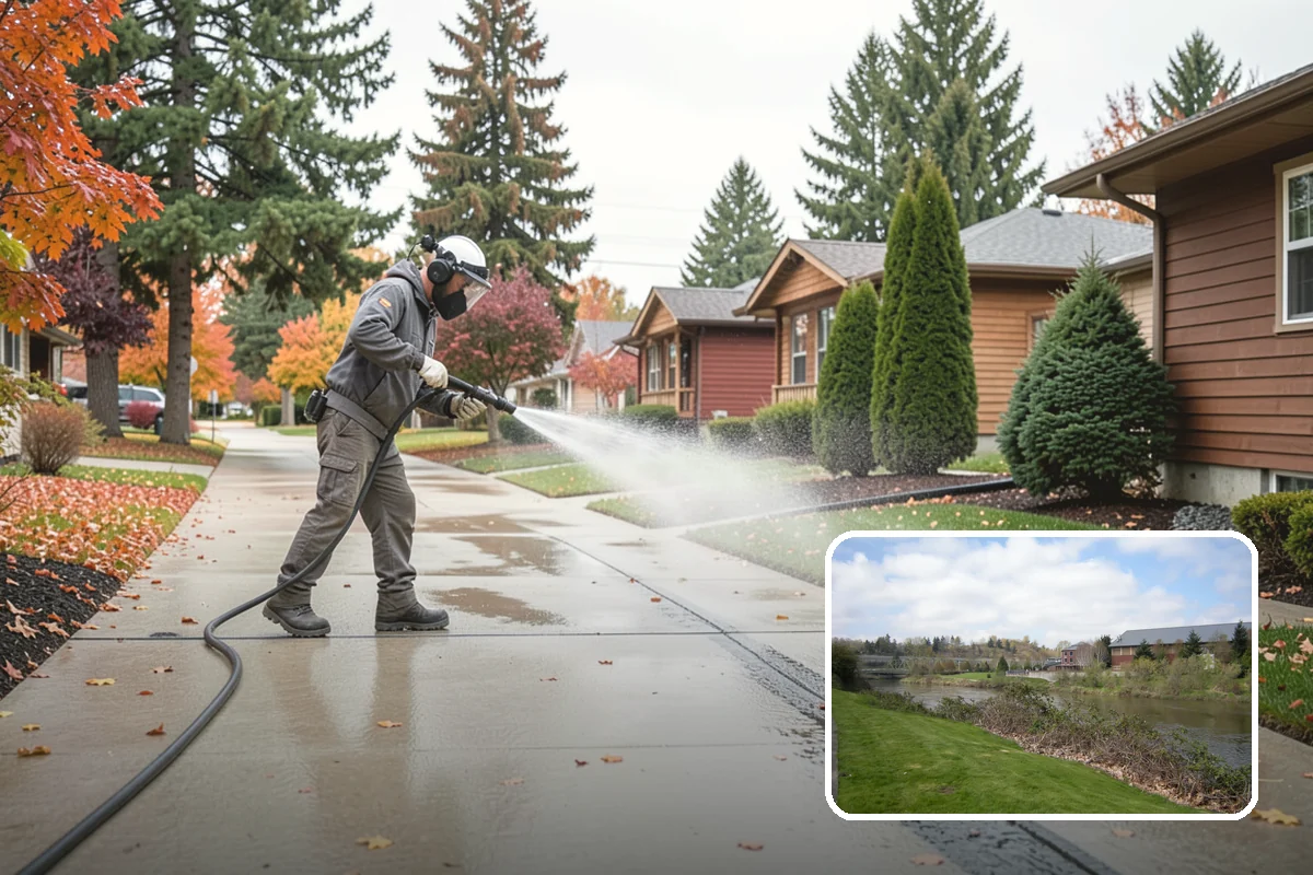 Limestone Cleaning in Tukwila, King County, WA - Avoids the etching that acids cause on calcareous stone