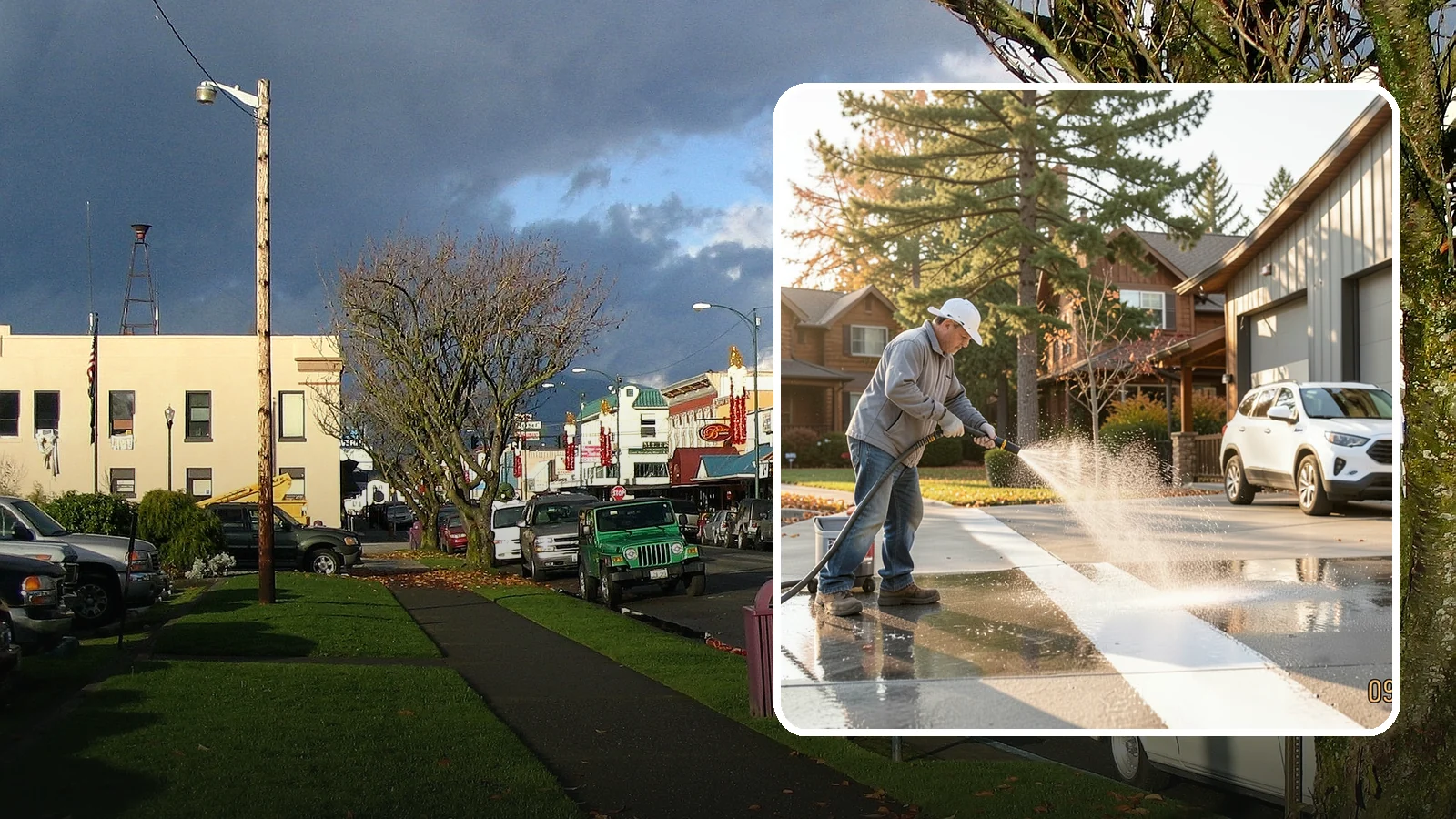 Loading Dock Cleaning in Arlington, Snohomish County, WA - We clean loading docks at Washington warehouses and stores to clear grease, tire marks, and slip hazards from busy work zones.