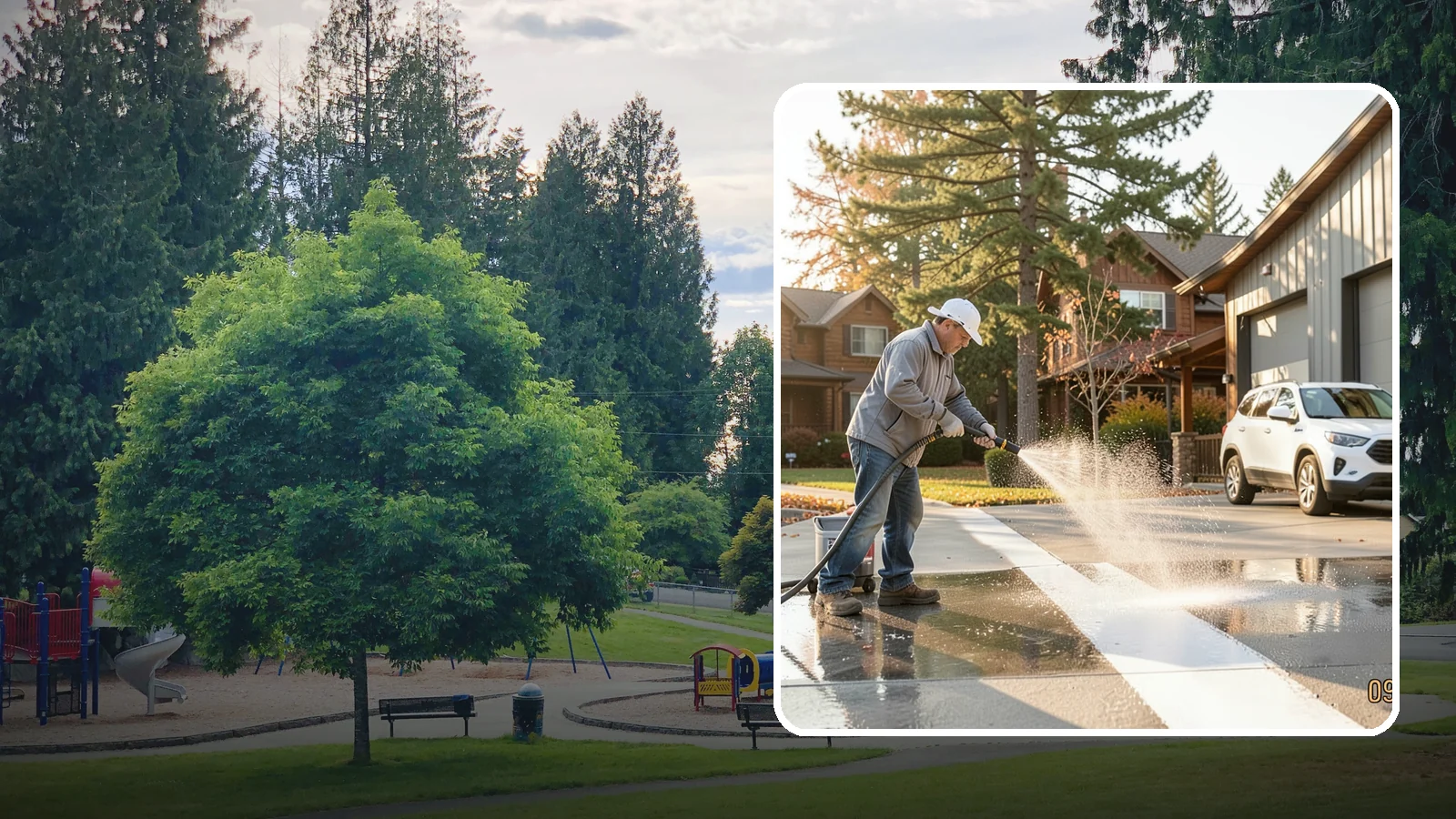 Loading Dock Cleaning in Bonney Lake, Pierce County, WA - We clean loading docks at Washington warehouses and stores to clear grease, tire marks, and slip hazards from busy work zones.