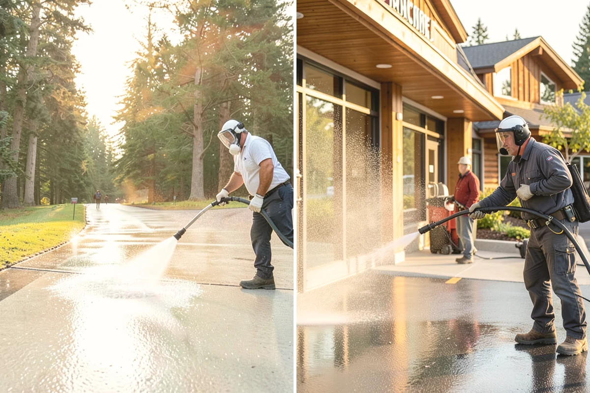 Loading Dock Cleaning in Carbonado, Pierce County, WA - Sweep debris and note spill or stain locations