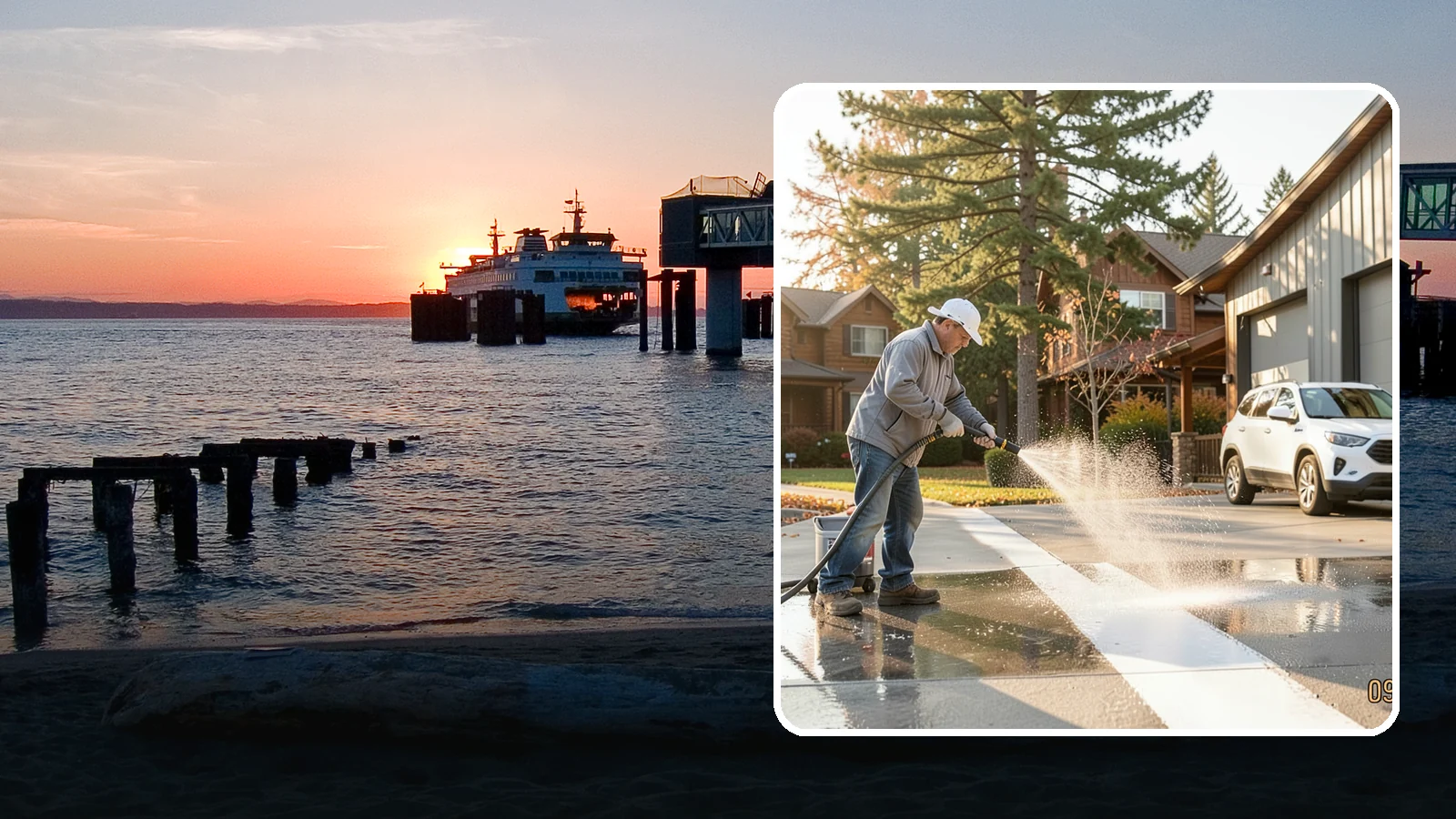 Loading Dock Cleaning in Edmonds, Snohomish County, WA - We clean loading docks at Washington warehouses and stores to clear grease, tire marks, and slip hazards from busy work zones.