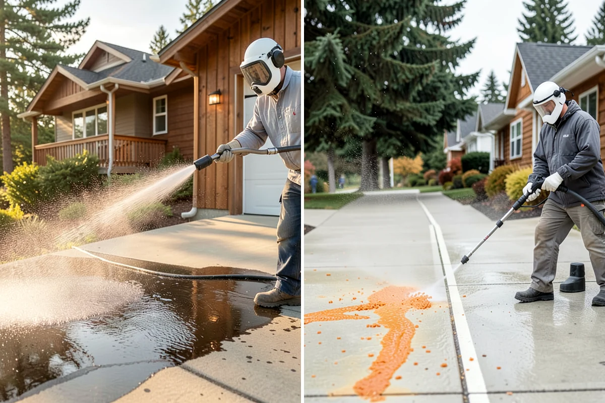 Loading Dock Cleaning in Gig Harbor, Pierce County, WA - Sweep debris and note spill or stain locations