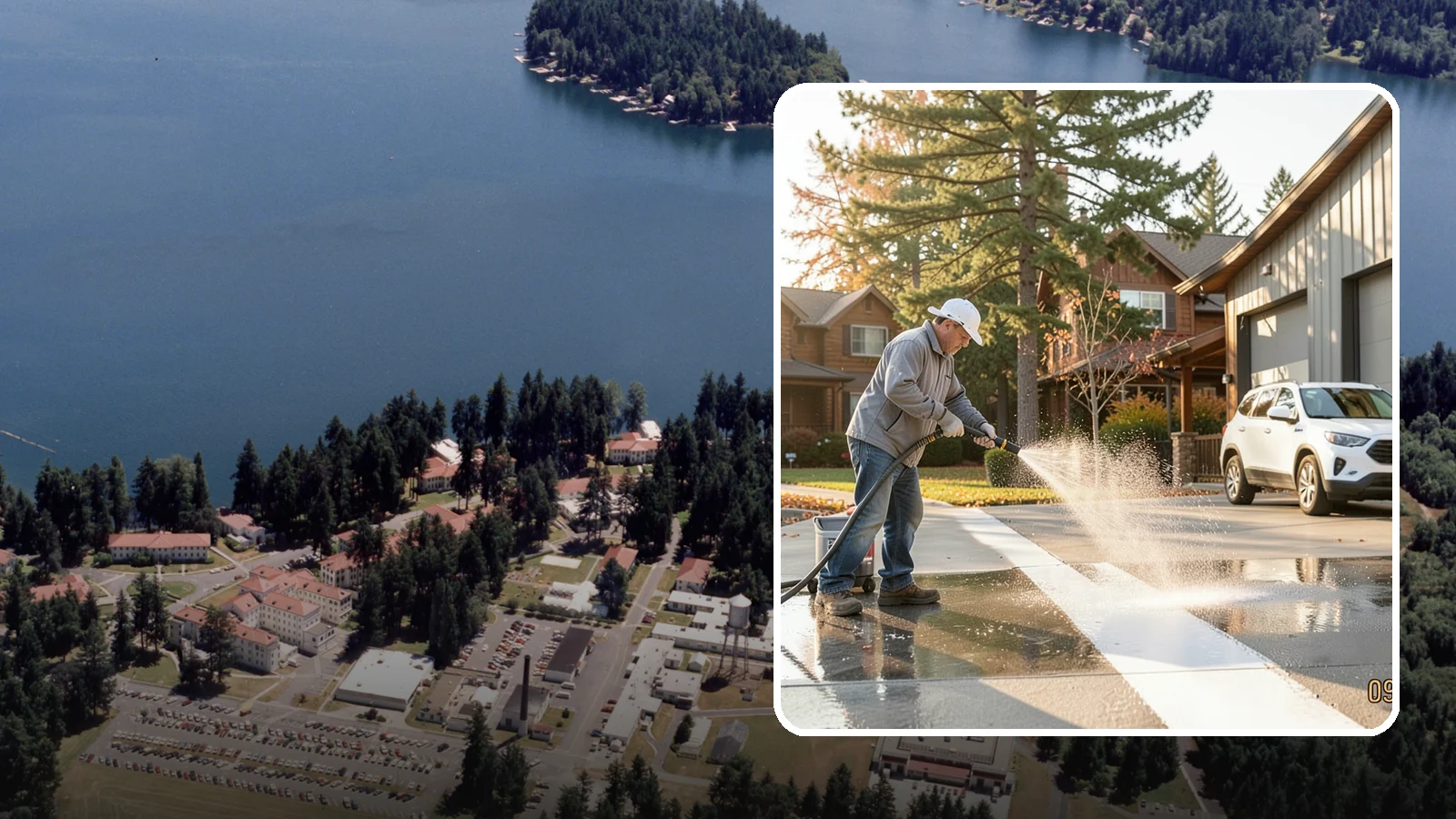 Loading Dock Cleaning in Lakewood, Pierce County, WA - We clean loading docks at Washington warehouses and stores to clear grease, tire marks, and slip hazards from busy work zones.