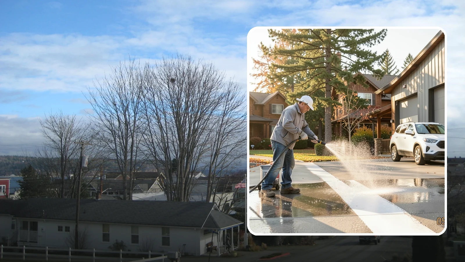 Loading Dock Cleaning in Langley, Island County, WA - We clean loading docks at Washington warehouses and stores to clear grease, tire marks, and slip hazards from busy work zones.