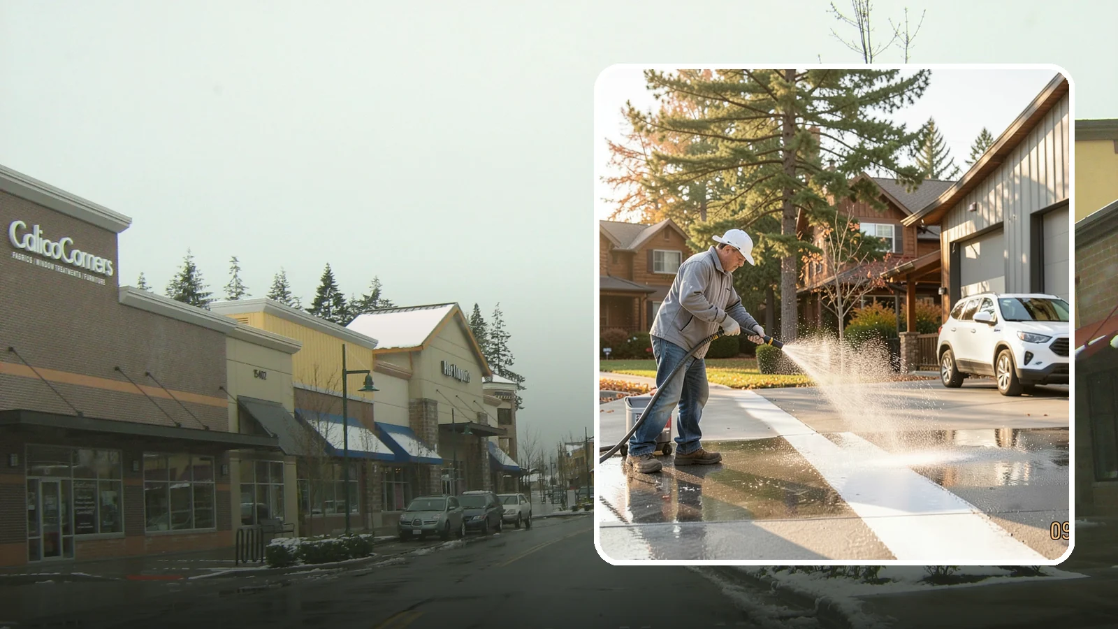 Loading Dock Cleaning in Mill Creek, Snohomish County, WA - We clean loading docks at Washington warehouses and stores to clear grease, tire marks, and slip hazards from busy work zones.