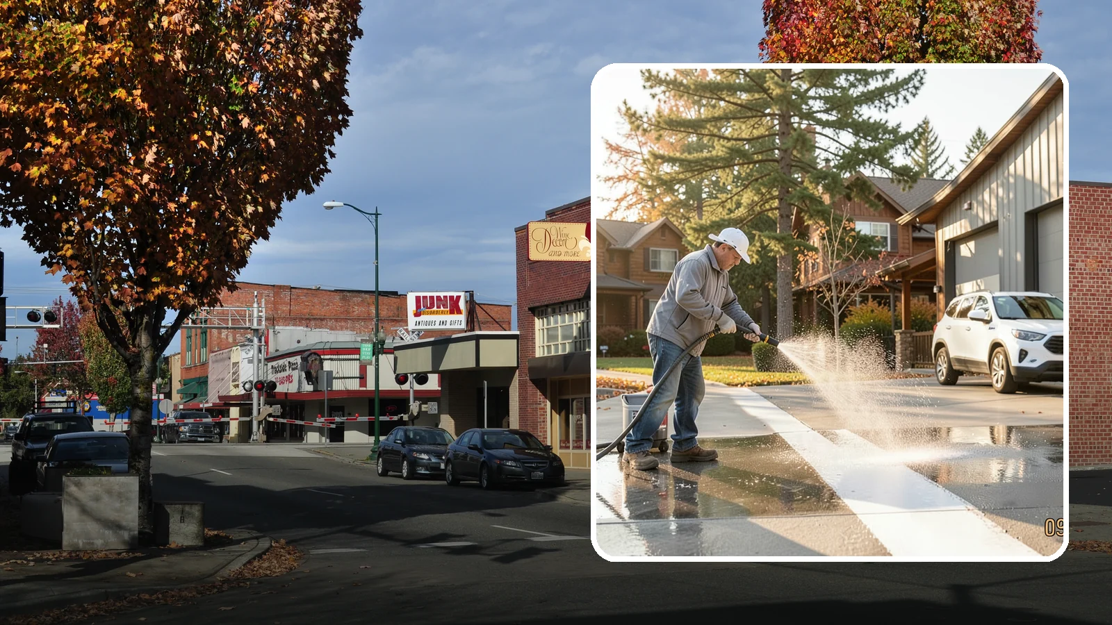 Loading Dock Cleaning in Puyallup, Pierce County, WA - We clean loading docks at Washington warehouses and stores to clear grease, tire marks, and slip hazards from busy work zones.