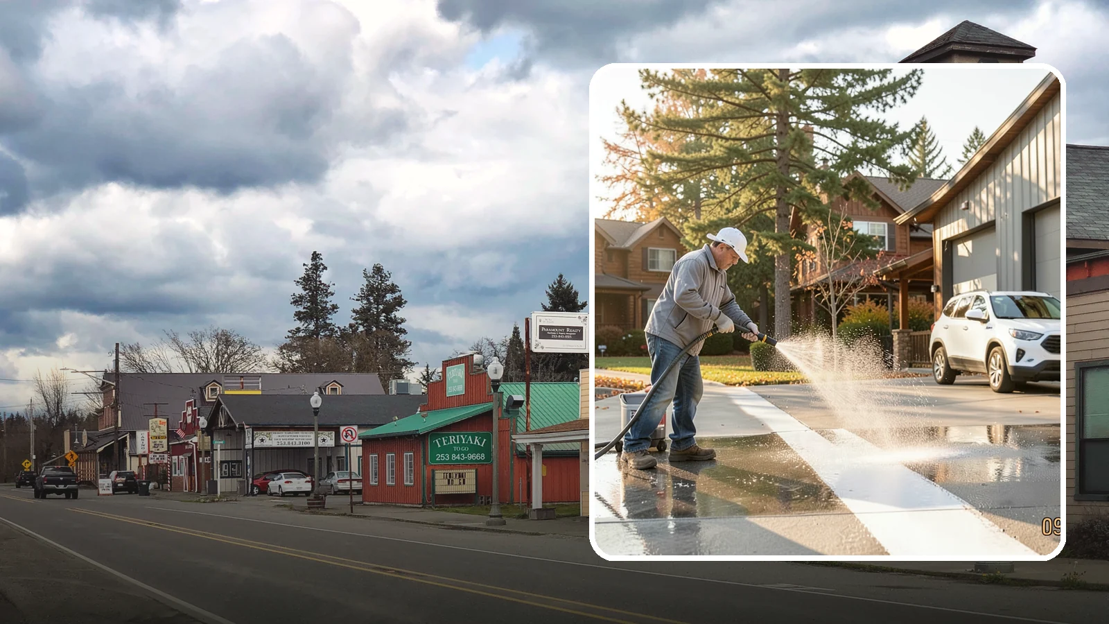 Loading Dock Cleaning in Roy, Pierce County, WA - We clean loading docks at Washington warehouses and stores to clear grease, tire marks, and slip hazards from busy work zones.