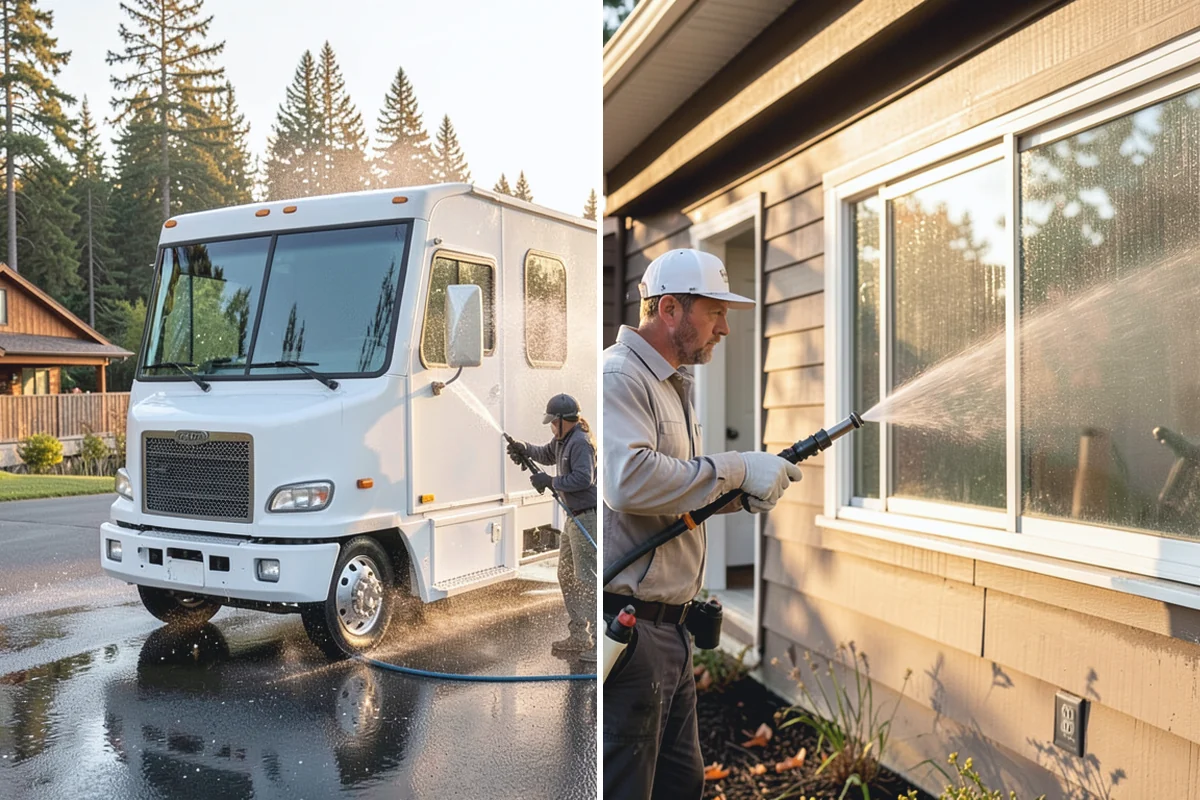 Loading Dock Cleaning in Roy, Pierce County, WA - Sweep debris and note spill or stain locations