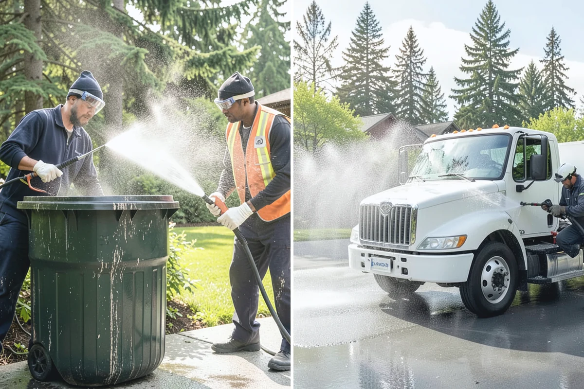 Loading Dock Cleaning in South Prairie, Pierce County, WA - Sweep debris and note spill or stain locations