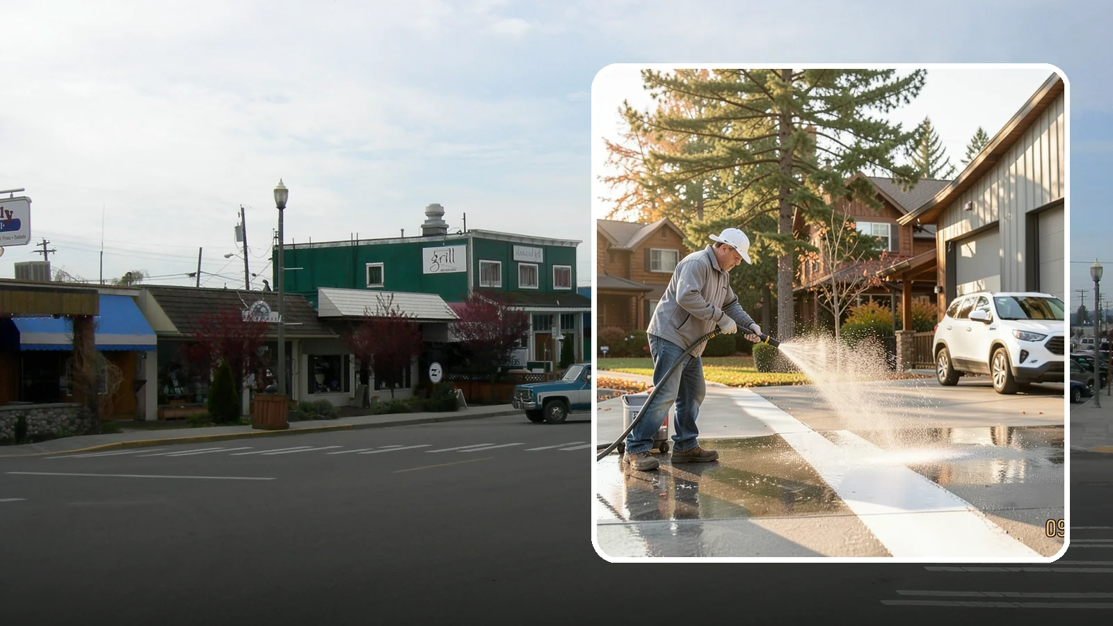 Loading Dock Cleaning in Stanwood, Snohomish County, WA - We clean loading docks at Washington warehouses and stores to clear grease, tire marks, and slip hazards from busy work zones.